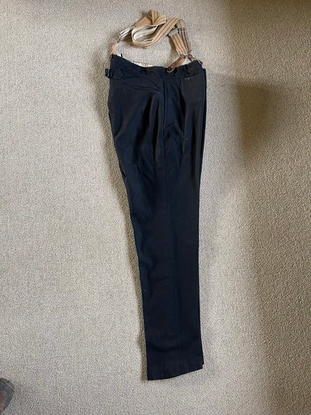 Clothing Men’s 1920’s - 30’s Trousers Black Wool