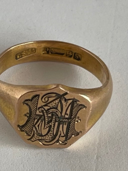 Signet Ring 9ct Gold 1867