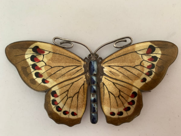 Butterfly Brooch Large Marius Hammer 1920's