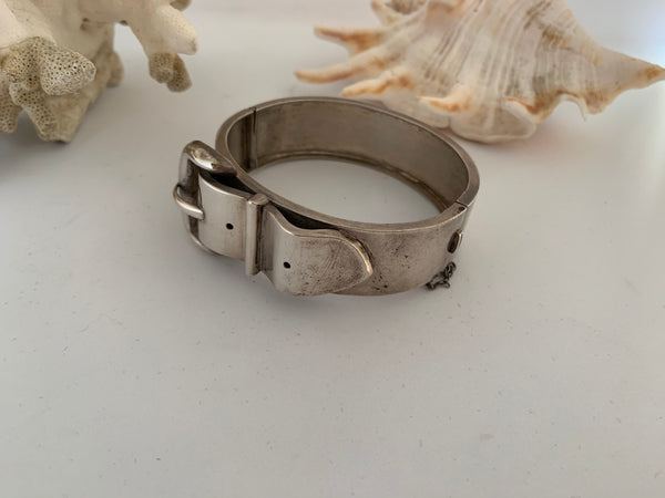 1880’s Silver Buckle Bracelet Victorian