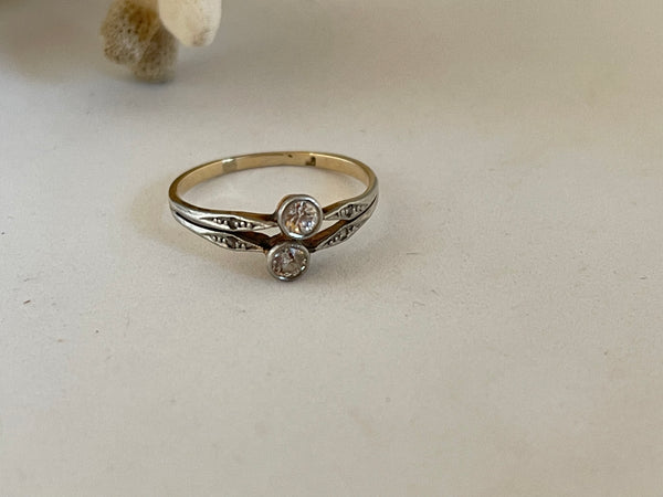 Toi-et-Moi Diamond Ring 1910-20’s